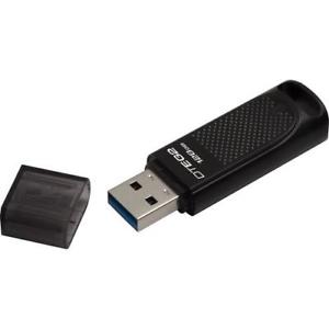 128GB USB3.1 Kingston DataTraveler Elite G2 Black, Durable zinc alloy die-c