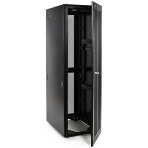 19" 18U Standard Rack Metal Cabinet Glass Door, NP6818G