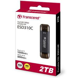 Портативный SSD - 2.0TB Transcend ESD310C Black Портативный SSD - 2.0TB Transcend ESD310C Black