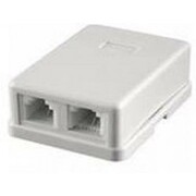 2xRJ45 Surface Box LY-SB02B, Without Keystone Jack 2xRJ45 Surface Box LY-SB02B, Without Keystone Jack
