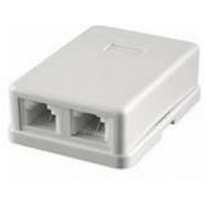2xRJ45 Surface Box LY-SB02B, Without Keystone Jack 2xRJ45 Surface Box LY-SB02B, Without Keystone Jack