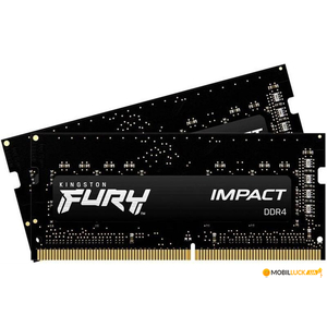 Память 32GB (2х16GB) DDR4-3200 SODIMM Kingston FURY Impact, CL20 Память 32GB (2х16GB) DDR4-3200 SODIMM Kingston FURY Impact, CL20