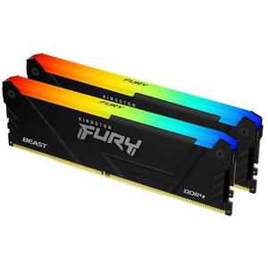 Память 32GB (2х16GB) DDR4-3200  Kingston FURY Beast RGB, CL16, 1.35V