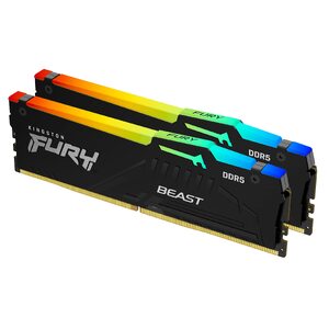 Память 32GB DDR5-6000MHz  Kingston FURY Beast RGB (Kit of 2x16GB)