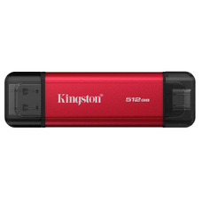 Портативный SSD 512GB Kingston Dual, Red Портативный SSD 512GB Kingston Dual, Red