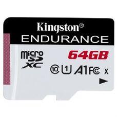 64GB microSD Class10 A1 UHS-I FC + SD adapter  Kingston High Endurance 