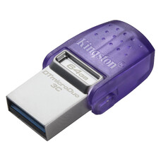 Флешка 64GB USB3.2 Kingston DataTraveler microDuo 3C, Purple Флешка 64GB USB3.2 Kingston DataTraveler microDuo 3C, Purple