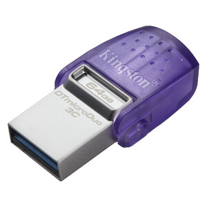 Флешка 64GB USB3.2  Kingston DataTraveler microDuo 3C, Purple