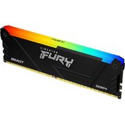 Память 8GB DDR4-3600MHz Kingston FURY Beast RGB (KF436C17BB2A/8), Black