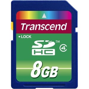  8GB SDHC Card (Class  4) , Transcend TS8GSDHC4