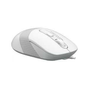 Мышь A4Tech FM10, 4 buttons, Ambidextrous, 4-Way Wheel, White/Grey, USB