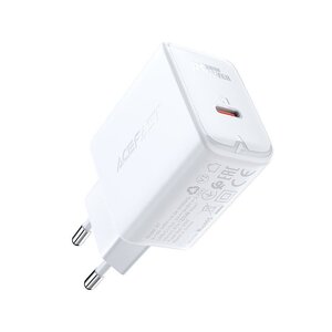 Зарядное устройство ACEFAST A1 PD20W single USB-C white (EU)