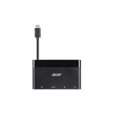 Адаптер ACER 3 IN 1 USB-C GEN1 TO PD, HDMI, USB(A) DONGLE, BLACK
