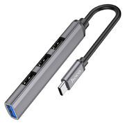 Адаптер HOCO HB26 4 in 1 adapter (Type-C to USB3.0+USB2.0*3) Адаптер HOCO HB26 4 in 1 adapter (Type-C to USB3.0+USB2.0*3)