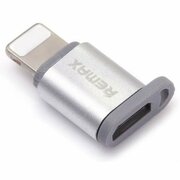 Адаптер Remax Micro-USB to Lightning, Silver