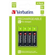 Аккумуляторы Verbatim AAA/ HR03 950 mAh, 4 Pack Аккумуляторы Verbatim AAA/ HR03 950 mAh, 4 Pack