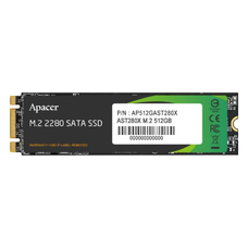 Накопитель M.2 SATA SSD 512GB Apacer AST280X AP512GAST280X, 80mm