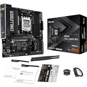 Материнская плата AM5 ASRock B850M CHALLENGER WIFI WHITE mATX Материнская плата AM5 ASRock B850M CHALLENGER WIFI WHITE mATX