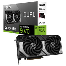 Видеокарта ASUS Dual GeForce RTX 5070 OC Edition 12GB GDDR7 192bit Видеокарта ASUS Dual GeForce RTX 5070 OC Edition 12GB GDDR7 192bit