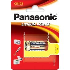 Батарейка CR123A Panasonic PHOTO Power 3V, LITHIUM, 1шт