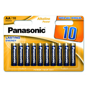 Батарейки Panasonic ALKALINE Power AA, Blister*10, LR6REB/10BW Батарейки Panasonic ALKALINE Power AA, Blister*10, LR6REB/10BW
