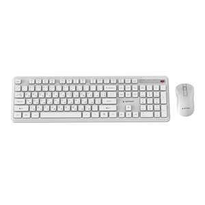 Беспроводной комплект Gembird Slim Pro Business KBS-WPS-01-W-CYRL White Беспроводной комплект Gembird Slim Pro Business KBS-WPS-01-W-CYRL White