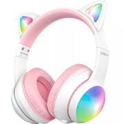 Беспроводные наушники Over-Ear Proove Kids LumiCat (APP), White/Pink Беспроводные наушники Over-Ear Proove Kids LumiCat (APP), White/Pink