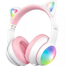 Беспроводные наушники Over-Ear Proove Kids LumiCat (APP), White/Pink