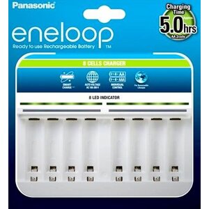 Panasonic "Advanced" Charger 8-pos AA/AAA, BQ-CC63E Panasonic "Advanced" Charger 8-pos AA/AAA, BQ-CC63E