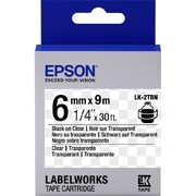 Tape Cartridge EPSON  6mm/9m LK2TBN Clear Blk/Clear, C53S652004
