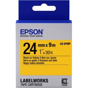 Картридж C53S656005 Tape Epson LK6YBP Pastel Blk/Yell 24/9