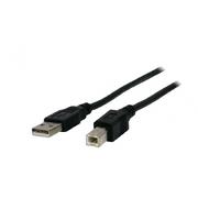 Cable USB, A-plug B-plug,  3.0 m, USB2.0  Premium quality with ferrite