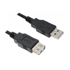 Cable USB, USB AM/AF, 5.0 m, USB2.0  Premium quality with ferrite core