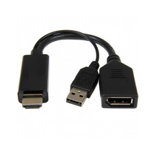 Адаптер DP F на HDMI M  Active 4K - Cablexpert A-HDMIM-DPF-01