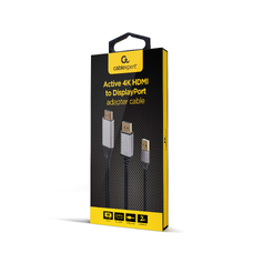 Адаптер  DP M to HDMI M  Active 4K Cablexpert A-HDMIM-DPM-01