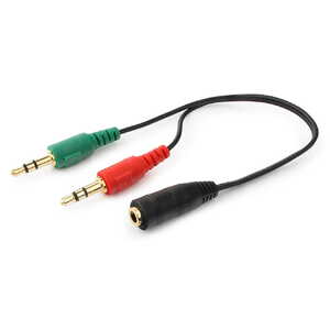 Аудио-переходник Cablexpert CCA-418 (4-pin socket to 2 x 3.5 mm)