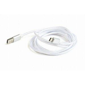 Кабель microUSB2.0 Cotton braided - 1.8m - Cablexpert CCB-mUSB2B-AMBM-6-S Кабель microUSB2.0 Cotton braided - 1.8m - Cablexpert CCB-mUSB2B-AMBM-6-S