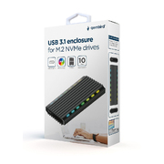 Внешний карман Cablexpert EE2280-U3C-03 для SSD M.2 (NVMe) 
