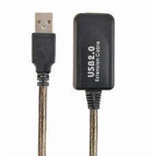 Удлинитель USB,  5 метров, Active  USB2.0, Cablexpert UAE-01-5M