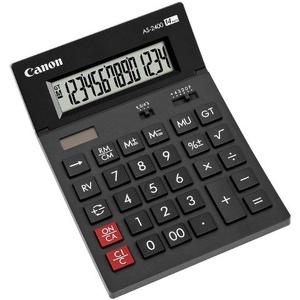 Calculator Canon AS-2400, Black, 14 digit , Large LCD (91.5x23.8mm), C