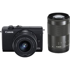 Фотоаппарат Canon EOS M200, Black & EF-M 15-45mm & EF-M 55-200mm Фотоаппарат Canon EOS M200, Black & EF-M 15-45mm & EF-M 55-200mm
