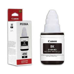 Краска Canon GI-490Bk Black for G1400/2400/3400/4000, Pigment, 135ml Краска Canon GI-490Bk Black for G1400/2400/3400/4000, Pigment, 135ml