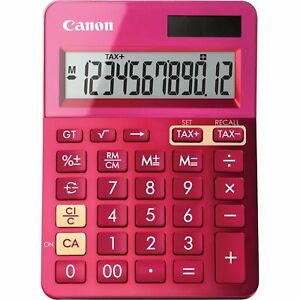 Calculator Canon LS-123K PK, 12 digit, Pink Calculator Canon LS-123K PK, 12 digit, Pink