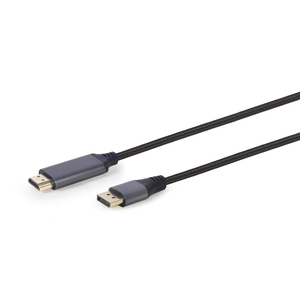 Кабель DP-HDMI Cablexpert, 1.8 м, до 4K при 60 Гц, CC-DP-HDMI-4K-6, Черный Кабель DP-HDMI Cablexpert, 1.8 м, до 4K при 60 Гц, CC-DP-HDMI-4K-6, Черный