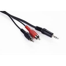 CCA-458 3.5mm stereo plug to 2 phono plugs 1.5 meter cable