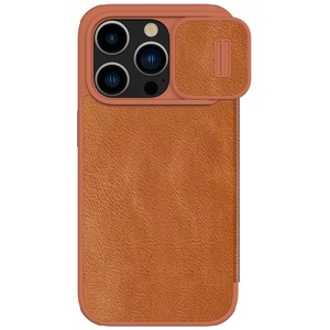 Чехол Nillkin Apple iPhone 15 Pro Max, Qin Pro Brown Чехол Nillkin Apple iPhone 15 Pro Max, Qin Pro Brown
