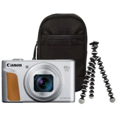 Камера Canon PS SX740 HS Silver, Lite Edition, Travel Kit