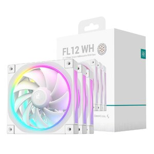 Комплект вентиляторов DEEPCOOL FL12 SE WH 3-IN-1, 3x 120mm, White