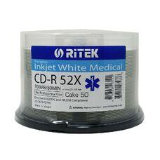 Диски CD-R  Printable 50*Cake, Ritek, 700MB