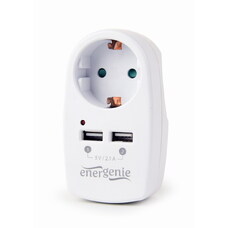 Зарядное устройство EnerGenie 2 USB x 2.1A (EG-ACU2-02) Зарядное устройство EnerGenie 2 USB x 2.1A (EG-ACU2-02)
